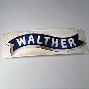 Walther Firearms Logo Sticker 4” OEM Promotional Decal Firearm Gun Pistol Rifle